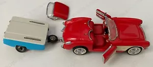 1957 Red & White Chevrolet Corvette Convertible Diecast Model Car MA-1957 SS7708 - Picture 1 of 9