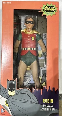 Figura de acción Batman serie de televisión 1966 Robin (Burt Ward) escala 1/4 18 pulgadas NECA Foto 1 de 4