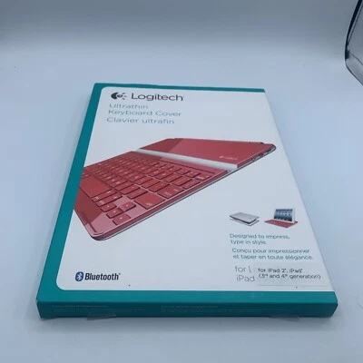 NEW Logitech Ultrathin Keyboard Cover iPad 2 (RED) - Image 1 of 2