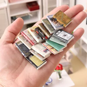16pcs Dollhouse Miniatures 1:12 Scale Prop Faux Books Lot Fill Bookshelf Novels - Picture 1 of 7