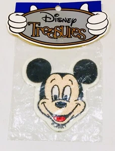 Disney Treasures Mickey Mouse 3" Woven Patch 90s Parks & Resorts VINTAGE NEU - Bild 1 von 3