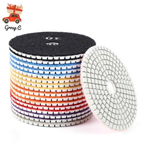 19Piece 4'' Wet Dry Diamond Polishing Pads Kit For Marble Concrete Granite Stone - Picture 1 of 10