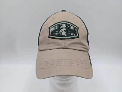 Michigan State Spartans Hat Tan Captivating Headgear Mesh Trucker Cap Big 10 - Image 1 of 4