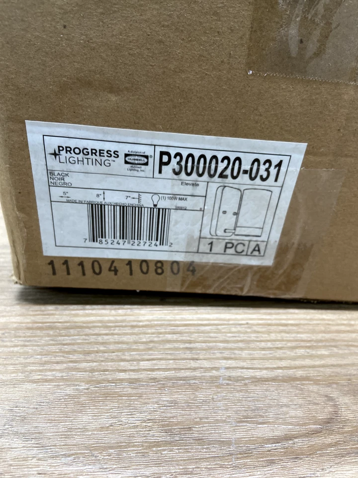 Progress Lighting P300020-031 Elevate Collection 1-Light  Vanity Light ,Black - Image 1 of 3