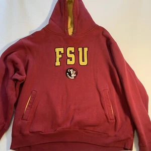 FSU Sweatshirt Hoodie Vintage Gray Foot Locker Size XL Embroidered See Pics Read - Picture 1 of 11