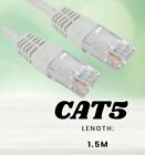 1.5m Cat5e Cat 5e RJ45 RJ-45 Network Ethernet Patch LAN Cable Lead