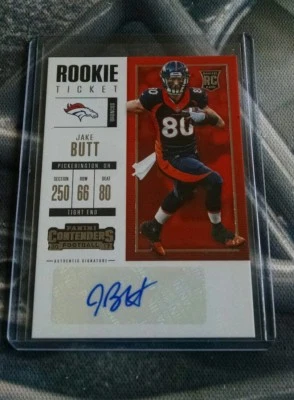 2017 Panini contenders Jake butt rookie contenders autographs - Image 1 of 2