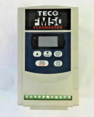 TECO FM50-1P5-C AC Vfd Drive, FOR PARTS/ REPAIR - Image 1 of 4