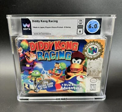 Diddy Kong Racing Player’s Choice Nintendo 64 Factory SEALED WATA 6.0 A RARE N64 - Image 1 of 2