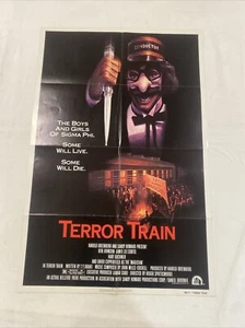1980 TERROR TRAIN UNUSED ORIGINAL 27x41 ONE SHEET MOVIE POSTER JAMIE LEE CURTIS - Picture 1 of 3