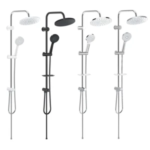 Massage Duschset Handbrause & Regendusche Duschsystem Duscharmatur Duschgarnitur - Bild 1 von 14