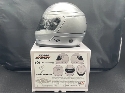 Simon Pagenaud 2018 DXC Replica INDYCAR Mini Helmet - Team Penske Cover