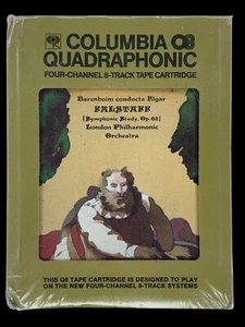 SEALED, Barenboim Conducts Elgar - Falstaff, 8-Track Tape, Quadraphonic, US - Picture 1 of 3
