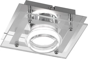 Faretto Led applique a Led a risparnio energetico da 5W acciaio Lucido E Vetro - Foto 1 di 6