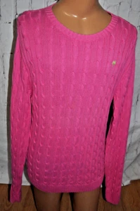 Lilly Pulitzer Crew Neck Cable Knit Sweater Pink Size XL MENS - Picture 1 of 8