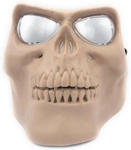 Totenkopf Vollgesicht Kunststoff Maske Grusel Halloween Skelett Cosplay Kostüm - Bild 1 von 5