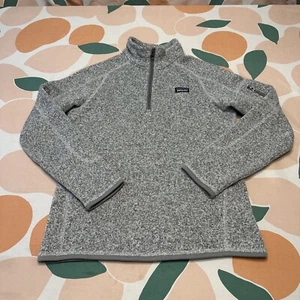 Patagonia Better Sweater 1/4 Zip Jacket Girl’s XL Extra Large Heathered Gray - Picture 1 of 16