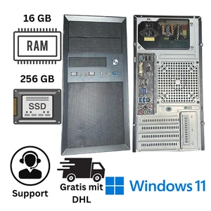 Gaming und Office PC i5-8400 16GB RAM 256GB SSD Windows 11 🚀 - Bild 1 von 1
