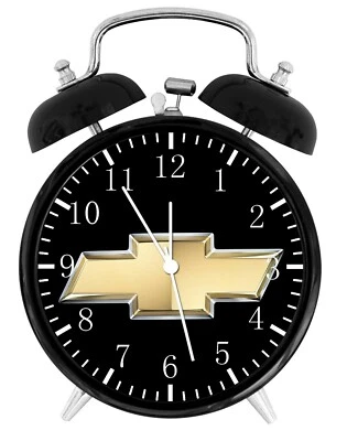 Chevy Chevrolet Alarm Clock Night Light Silent Non-Ticking Glass Face W447 - Image 1 of 2