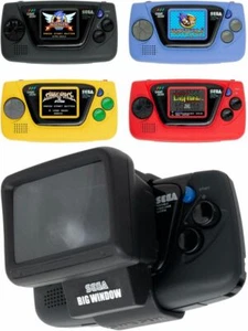 NEW SEGA Game Gear Micro 30th Anniversary Black Blue Yellow Red & BIG WINDOW SET - Picture 1 of 8