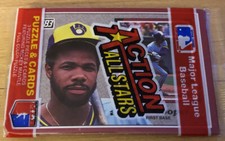 1983 Donruss Action All Stars Pack Cecil Cooper Brewers Showing Top AND Back!!!!
