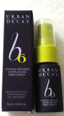 *** NUEVO Urban Decay B6 Preparación de tez con infusión de vitaminas Spray Minimizador de poros .5 oz Foto 1 de 3