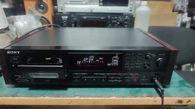 Sony DTC-57ES Black, wood, DAT Recorder, Tested, Serviced, Made In Japan 100V, - Image 1 of 4