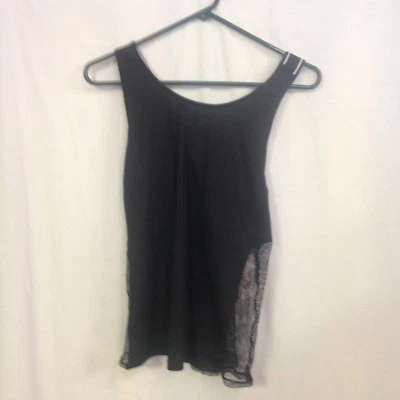 Camiseta sin mangas Hunter para mujer con ribete de cadena en la espalda cruzada - negra - talla S Foto 1 de 2