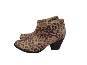Coconuts by Matisse Moonlight Leopard Print Booties Women's Size 9.5 Tan Brown - Picture 1 of 10