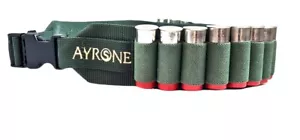 Cartuccera Cintura Cal 12 20 16 da Caccia Nylon Cartucciera Regolabile Verde - Foto 1 di 4