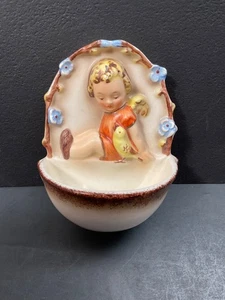 Vintage M. I. Hummel Goebel Engel mit Vogel Weihwasserfontän #167 West Germany - Bild 1 von 8