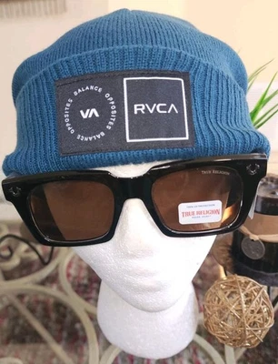 NEW! RVCA VA Logo Patch Teal Beanie Hat Men's SK8 Winter Ski Cap $35 NWT Rare! - Image 1 of 4