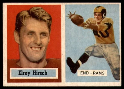 1957 Topps #46 Elroy Hirsch NM LA Rams               ID:90696 - Image 1 of 2