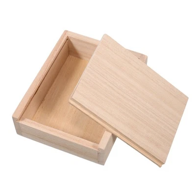  Aufbewahrungsbox für lebende Köder, Holzhalter mit Schiebedeckel für Würmer, - Bild 1 von 4