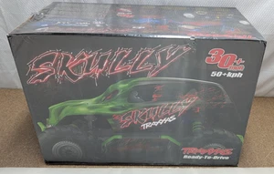 NOS Rare Limited Edition Traxxas Green Skully 1/10 RC Monster Truck - NEW SEALED - Picture 1 of 11
