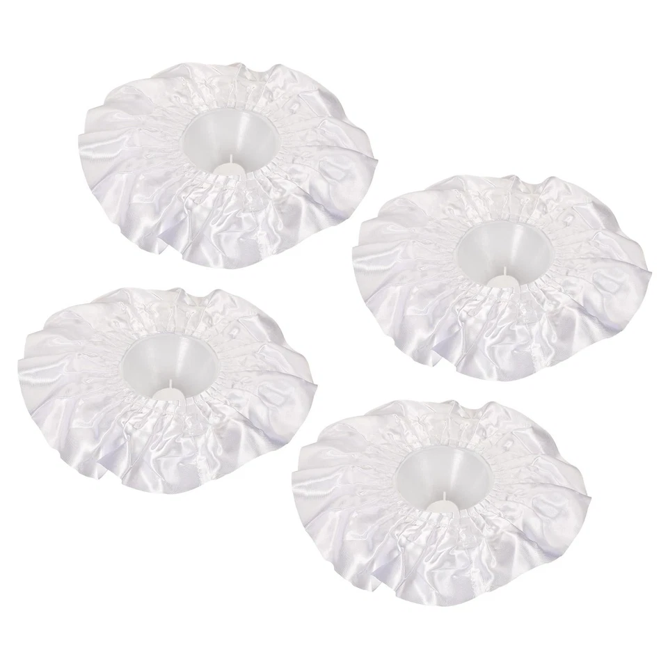 4 Piezas Collar Ramo Satinado Hágalo Usted Mismo Decoración Ramo de Novia Soporte para Boda Blanco Foto 1 de 4