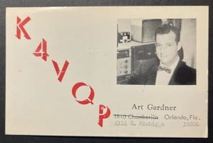 Ham Radio Art Gardner Orlando Florida chrome 1964 portrait - Picture 1 of 2