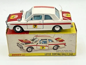 Dinky No205 Ford Lotus Cortina MK 2 Rally Car with original box Released 1968-73 - Picture 1 of 19