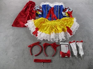 Disfraz Starline Blancanieves De Lujo Para Mujer Vestido Mediano Capa Diadema Cuento de Hadas - Imagen 1 de 6