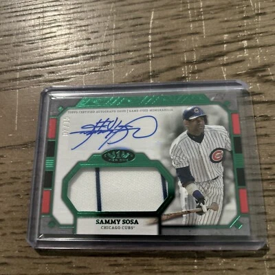 2024 Topps Tier One - SAMMY SOSA Jumbo Reliquia AUTO SP #'d 7/15  Foto 1 de 2