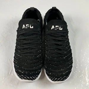 Zapatos para correr APL atléticos blancos y negros para mujer Techloom Wave con cordones tejidos EE. UU. 9 - Imagen 1 de 10