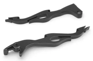 Flame Brake Clutch Levers Black Fit HONDA CBR 600 F1 F2 F3 F4 F4i 900RR VTX1300 - Picture 1 of 1
