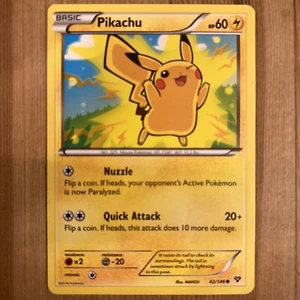 Pikachu 42/146 Pokemon TCG XY Base Set Common LP - Picture 1 of 2