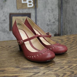 Mia Girl Damen Vintage Riemchen High Heels 16740e428dadd4 rot 6M - Bild 1 von 7