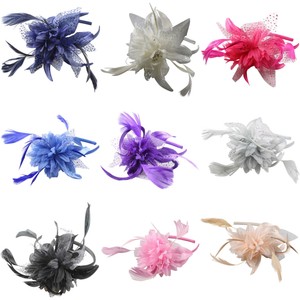 FLOWER FASCINATOR HEADBAND ALICEBAND HATINATOR FLOWER WEDDING RACING PROM PARTY