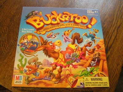 2004 Hasbro/MB BUCKAROO! Saddle~Stacking Game w/ Moody Mule 2+ Players Ages 4+ - Image 1 of 4
