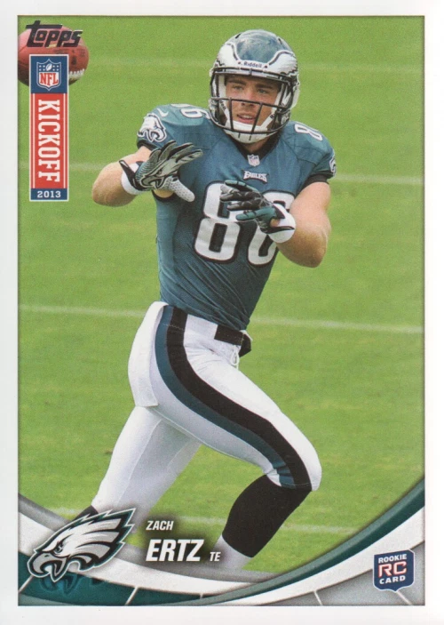 2013 Topps Kickoff #31 Zach Ertz Rookie Eagles