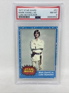 1977 Topps Star Wars #57 Mark Hamill as Luke Skywalker PSA 8 Centered New Grade! - Imagen 1 de 8