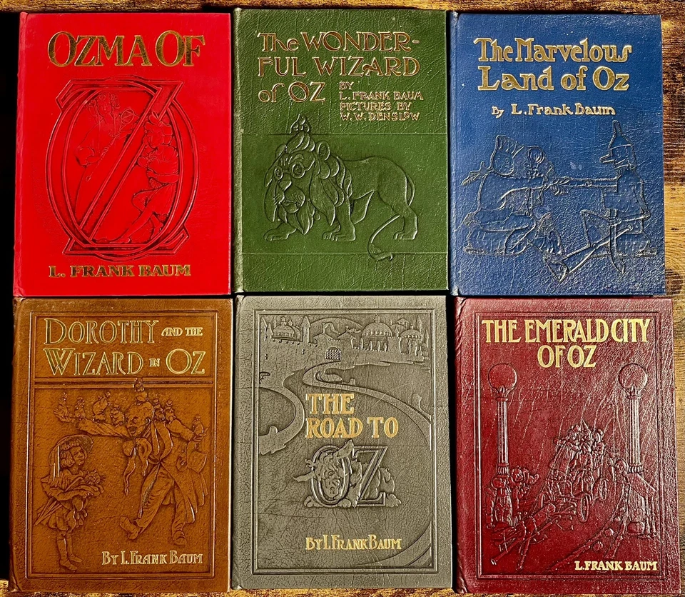 Easton Press Complete WIZARD OF OZ COLLECTION L. Frank Baum 6 Leather Bound Vols - Image 1 of 4