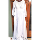 Stunning Light in the Box White Sheer Evening Formal Wedding Gown Dress 12 NWT